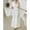 White, variant on uublik Women Robe Soft Nightdress Bathrobe Nightgown Breathable Pajamas for Women Black