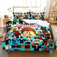 thumbnail image 1 of ROBLOX juego circundante para niños, Sábana de cama de Anime para dormitorio de estudiantes, funda de edredón, juego de tres piezas para el hogar, niños y niñas, 1 of 4