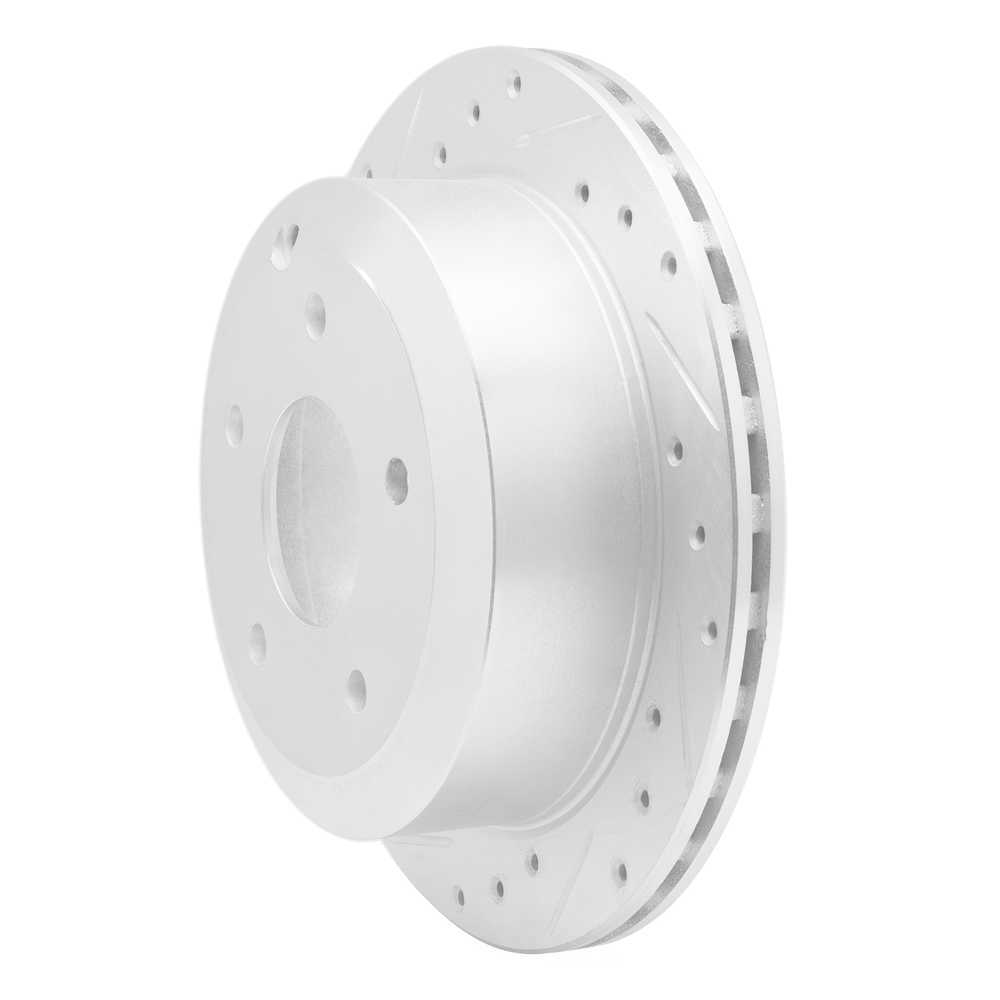 Dynamic Friction Company 631-52017L DFC Brake Rotor - Drilled And Slotted - Silver