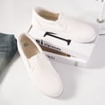 thumbnail image 5 of KEINDI Women’s Slip On Canvas Low Top Shoes Fashion Sneakers and Casual Loafers Flats Shoes For Women White size 9, 5 of 7