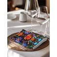 thumbnail image 6 of Mexican Flower Cloth Napkins Set of 6 Reusable Dinner Napkins, Abstract Colorful Floral Leaf Plant Cocktail Napkin Washable Table Napkins for Wedding/Holiday Party/Baby Shower 20"x20", 6 of 7