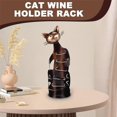 thumbnail image 5 of Cat Wine Holder Rack Cat Shaped Wine Holder Stand Metal Decorative Cat Wine Bottle Holder Sculpture, 5 of 5