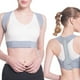 thumbnail image 2 of Corrector de postura gris ajustable, suave, transpirable, cómodo, estable, seguro, para la parte superior de la espalda, para hombres y mujeres (talla L, para 1,6 a 1,8 m y 70 a 80 kg), 2 of 12