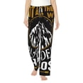 thumbnail image 2 of Lsque Not All Those Who Wander Are Lost 1 Print Women's Pajama Pants, Lounge Pant - Comfortable Home Wear,Elastic Waistband, Stylish Design-Large, 2 of 9