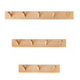 thumbnail image 4 of Wooden Coat Hat Hooks Modern Towel Rack Beech Clothes Rack Elegant Wooden Coat Hat Rack Simple Beech Coat Hat Bracket for Indoor Wall Door, 4 of 9