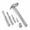 Silver, variant on Purple 6-in-1 Multifunctional Portable Hammer Kit with Cross and Flat Screwdrivers