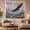 Eagle Over Peaks, variant on Eagle Wings Fully with Outstretched Regal Powerful Pose, Mystical Fantasy for Space Lovers, Galaxy Room Decor, Housewarming Gift, Tapestry Wall Hanging for Bedroom and Dorm