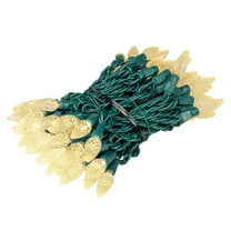 Novelty Lights Warm White C6 LED Christmas String Lights 70 Strawberry Bulbs (Green Wire, 24 Feet)