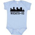 thumbnail image 3 of Inktastic Wichita Kansas City Skyline Boys or Girls Baby Bodysuit, 3 of 5