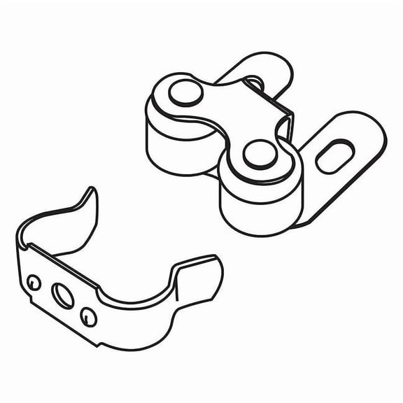 Cabinet Catch,Roller,Aluminum,1 1/16in W 900-9130