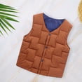 thumbnail image 6 of Otqutp Tunic Clothes for Children Toddler Kids Baby Winter Warm Jacket Outerwear Solid Color Vest Coat Outwear for Girls Boys 3-9 Years, 6 of 8