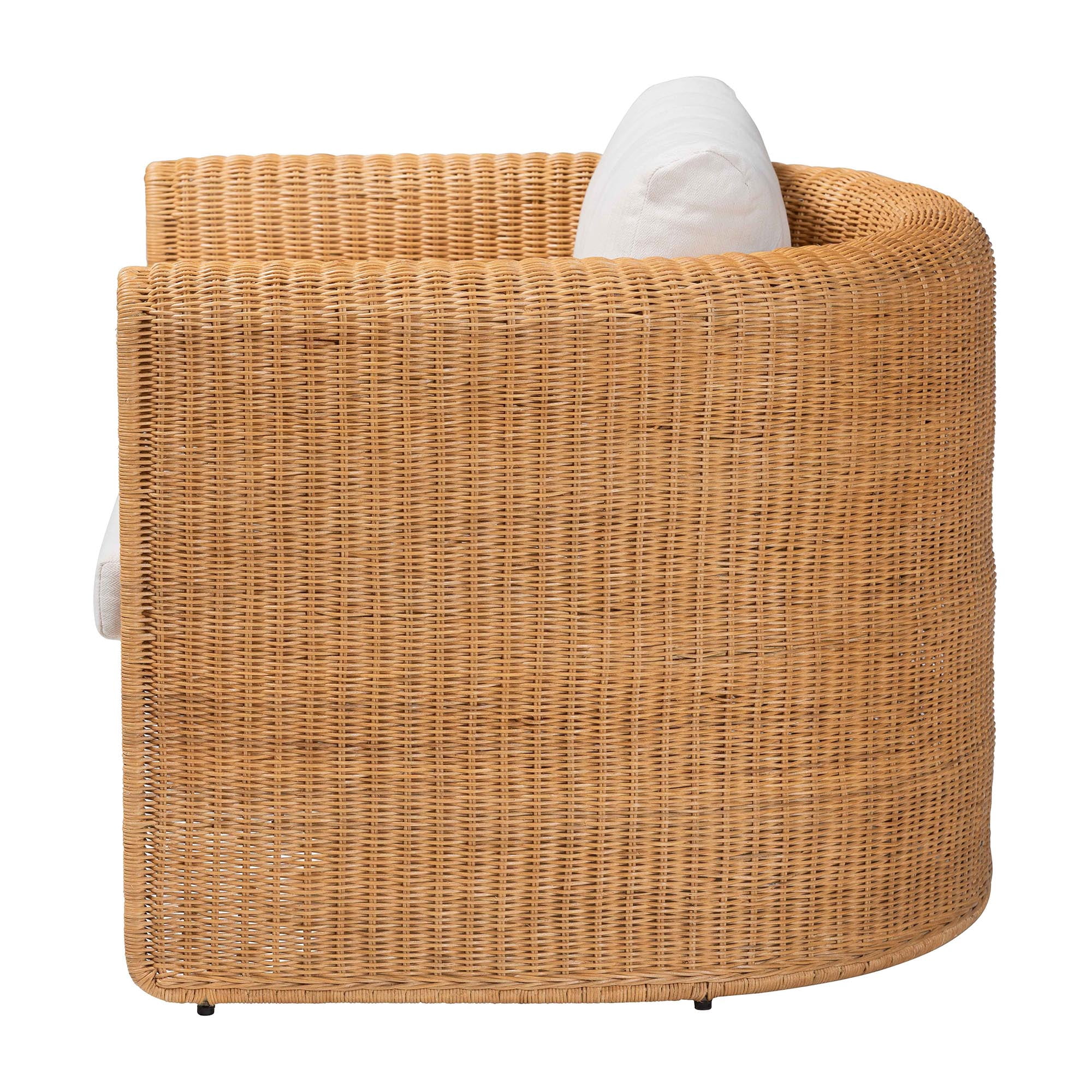 bali & pari Carina Boho Armchair, Light Honey