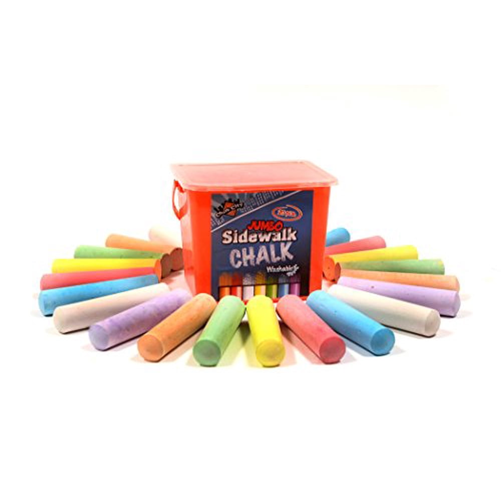 Regal Games Chalk City 20 Piece Jumbo Washable Sidewalk Chalk 
