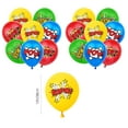 thumbnail image 3 of Hero Birthday Party Decorations Kit: 1 Happy Birthday Banner, 1 Large & 24 Small Cake Toppers, 16 Balloons for Superhero Theme Party Supplies, All Ages, 3 of 6
