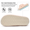 thumbnail image 5 of Ecetana House Slippers for Women Corduroy Cross Band Memory Foam Slippers Open Toe Non-Slip Home Shoes, 5 of 7