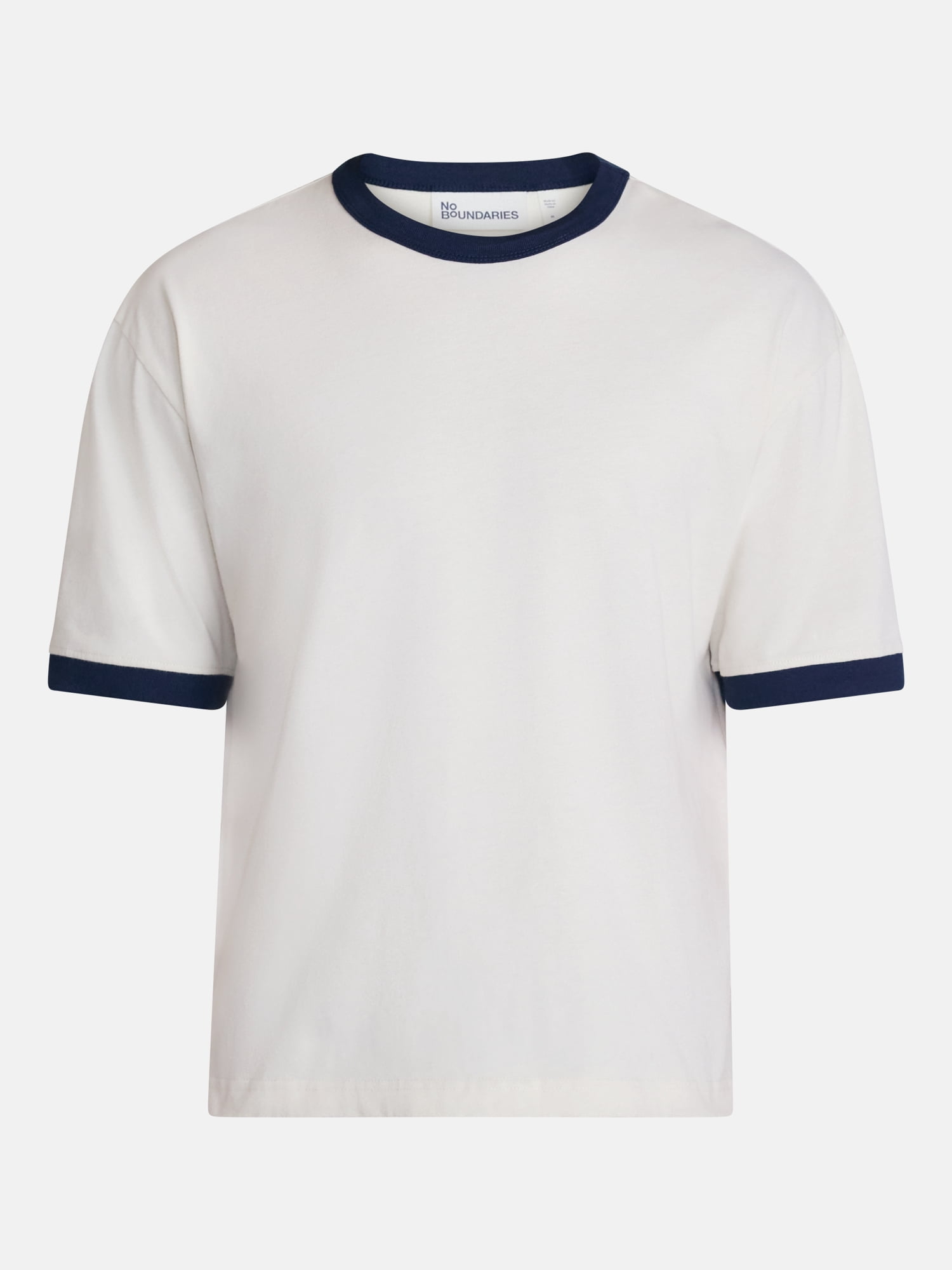 No Boundaries Cotton Ringer Tee, Men's & Big Men’s XS-3XL