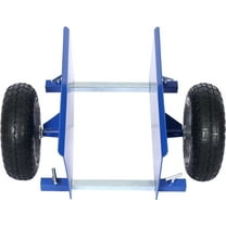 Heavy-Duty 600lb Capacity Dolly with Black Alloy Steel and 10in Pneumatic Wheels