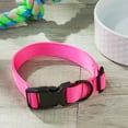 thumbnail image 2 of Vibrant Life Dog Collars, Solid Basic Pet Collar, Pink, Large, 2 of 7