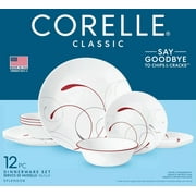 (2 pack) Corelle Splendor 12-Piece Glass Dinnerware Set (Service for 4)