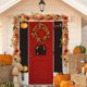 thumbnail image 4 of Guirnalda de otoño, corona, enredaderas colgantes, guirnalda navideña para colgar en la puerta, corona para chimenea, decoraciones de mimbre para Acción de Gracias, decoraciones de bayas, flores de ho, 4 of 7