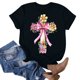 thumbnail image 4 of Blusas de Manga Corta para las Mujeres Divertida Impresión Cuello Redondo Camiseta Vintage, Blusas de Primavera para las Mujeres, 4 of 4