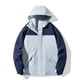 thumbnail image 1 of Chaquetas y abrigos casuales con capucha de manga larga para mujer, traje de sprint para hombre y mujer, chaqueta de estilo pareja, abrigo desmontable, impermeable, resistente al viento, traje de spri, 1 of 5