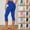 Blue, variant on CHENge Mallas Para Mujer Relaxed Fit Lift Scrunch Leggings for Women - High Waisted Tummy Control Yoga Pants for Workout Gym Black Leggings Plus Size Dance