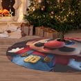 thumbnail image 6 of Saiise Christmas Tree Skirt 30" ,Xmas Tree Skirts with Mario Ae Pattern,Tree Mat for Indoor Outdoor Christmas Winter Holiday Party Indoor Decorations, 6 of 7