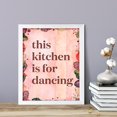 thumbnail image 2 of This Kitchen is for Dancing, Watercolor 5 x 7 White FRAMED Print Kitchen Wall Art, 2 of 3