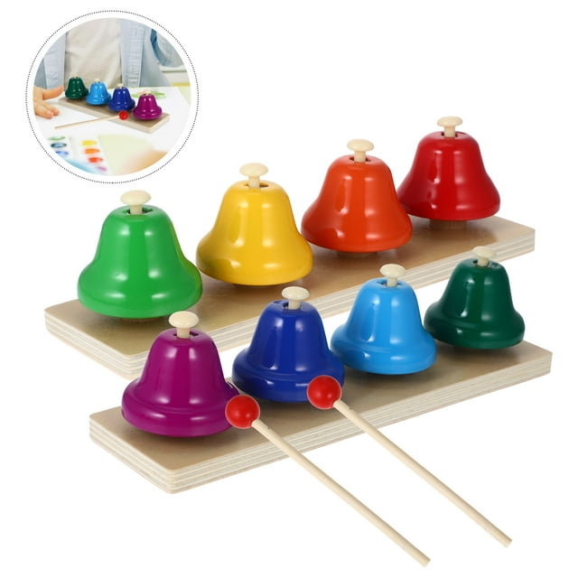 HEATSHAKING Ensemble de 2 Instruments de Musique pour Tout-Petits Compétences en Résolution de Problèmes Jeu à la Maison Multi Bois Cuivre