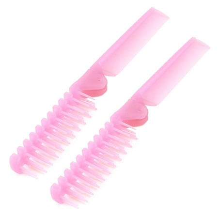 Unique Bargains Foldable Pocket Hair Care Comb Wide Fine Tooth Double End 2 (Best Wide Tooth Comb For Fine Hair)