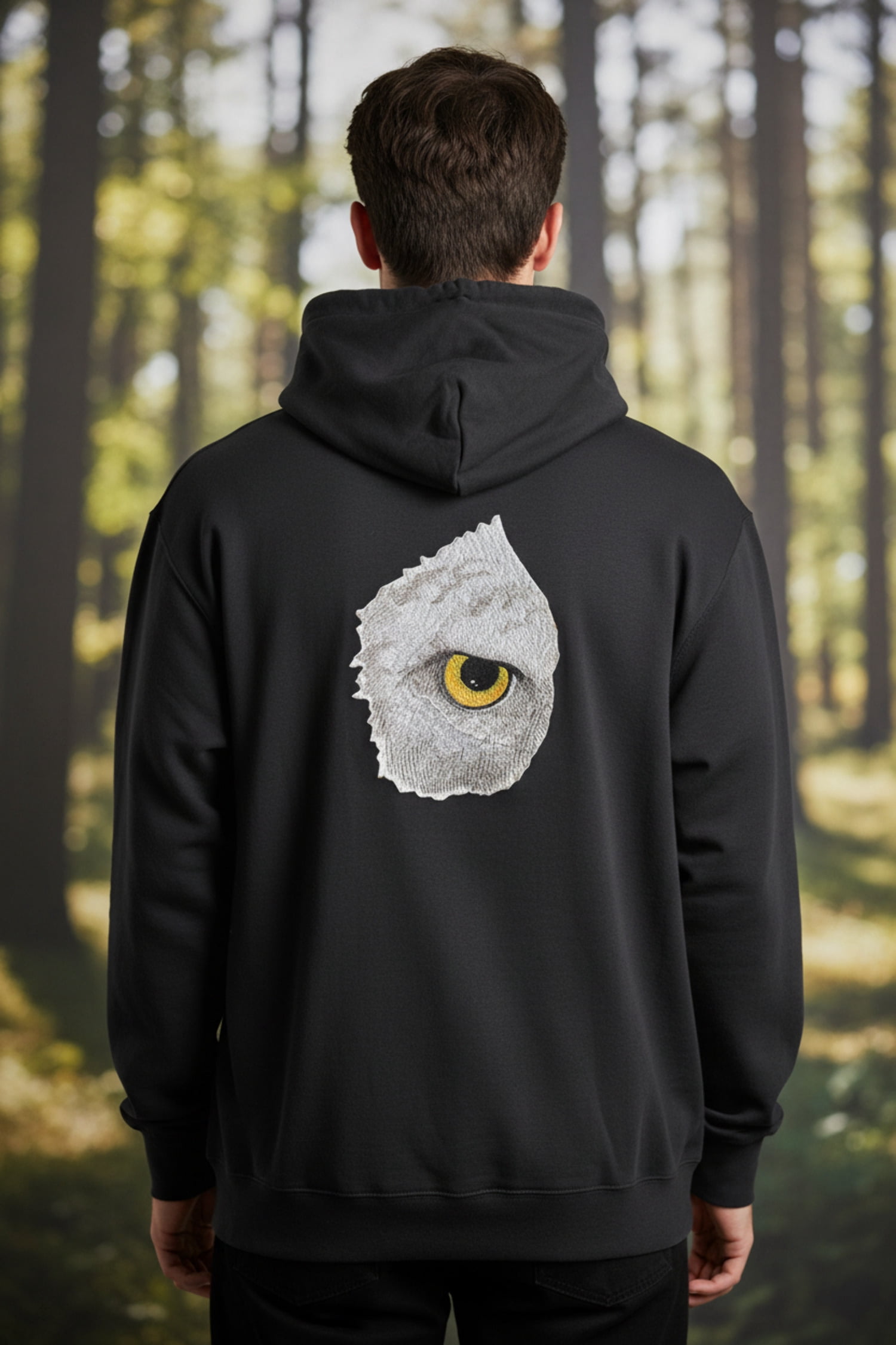 Custom and Unique Eye Of Eagle Embroidered Iron on/Sew patch [6.89"4.85"]