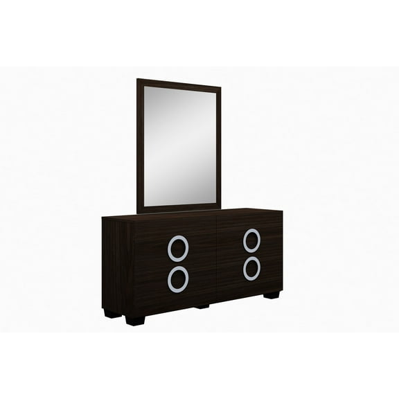 31" Refined Wenge High Gloss Dresser