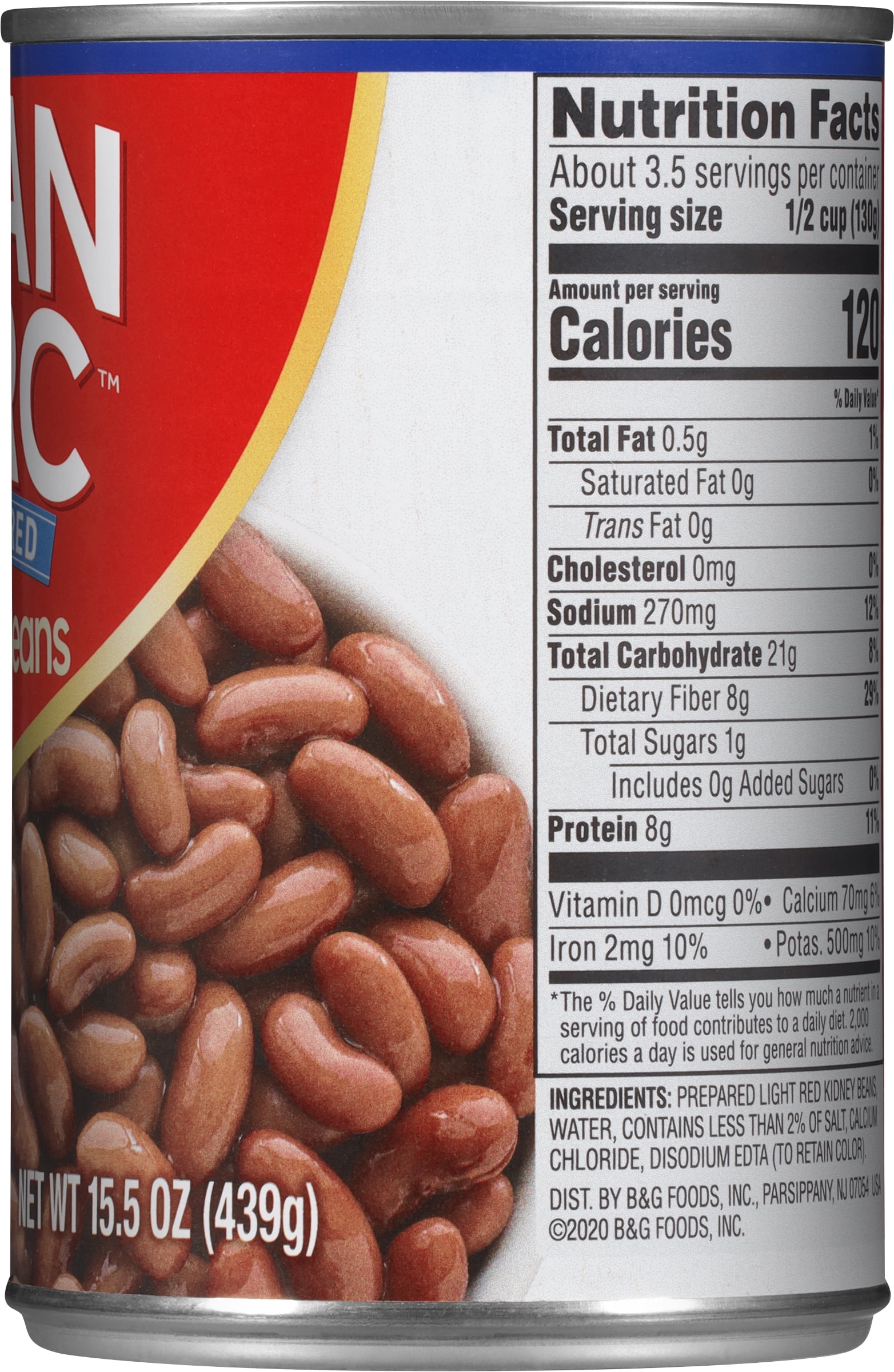 (9 pack) Joan of Arc Light Red Kidney Beans, Gluten-Free, 15.5 oz Can