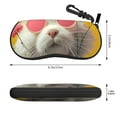 thumbnail image 2 of Vsdgher Floral Sunglasses Cat Art Sunglasses Soft Case Neoprene Zipper Eyeglass Case, Zipper Portable Spectacle Cases for Men Women, 2 of 6