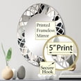 thumbnail image 3 of DESIGN ART Designart "Abstract Neutral XIII" Modern Geometric Wall Mirror 20in.x30in., 3 of 4
