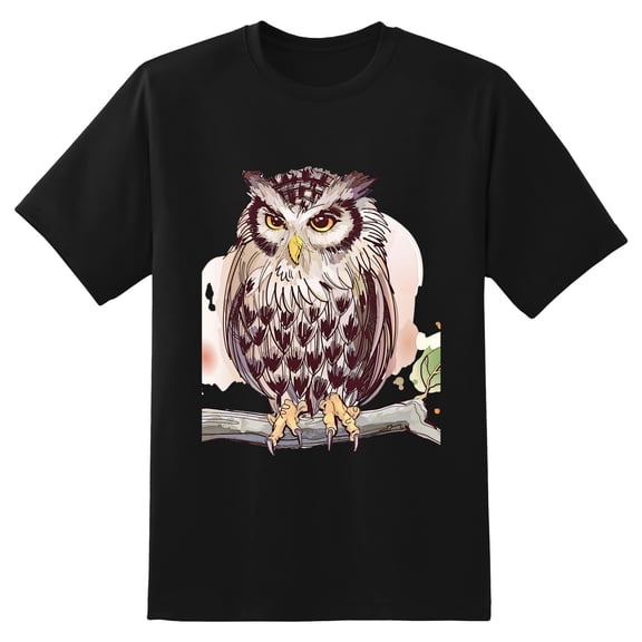 Men's Graphic TeeOwl (11) Letter Print T-Shirts Round Neck Short Sleeves Sizes XS-5XL Summer Daily Casual Tops