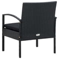 thumbnail image 4 of vidaXL Garden Chair with Cushion Poly Rattan Black, 4 of 5