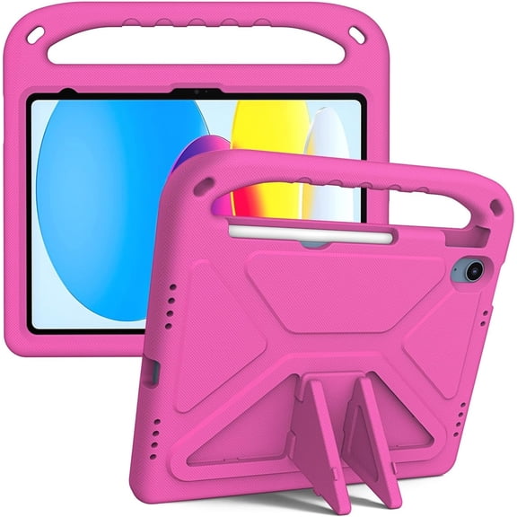 HCTian Compatible with iPad (A16) 11th Generation 11 Inch 2025 Kids Case,Lightweight EVA Kid Friendly Shockproof Protective Case,Handle Stand Heavy Duty Tablet Cover