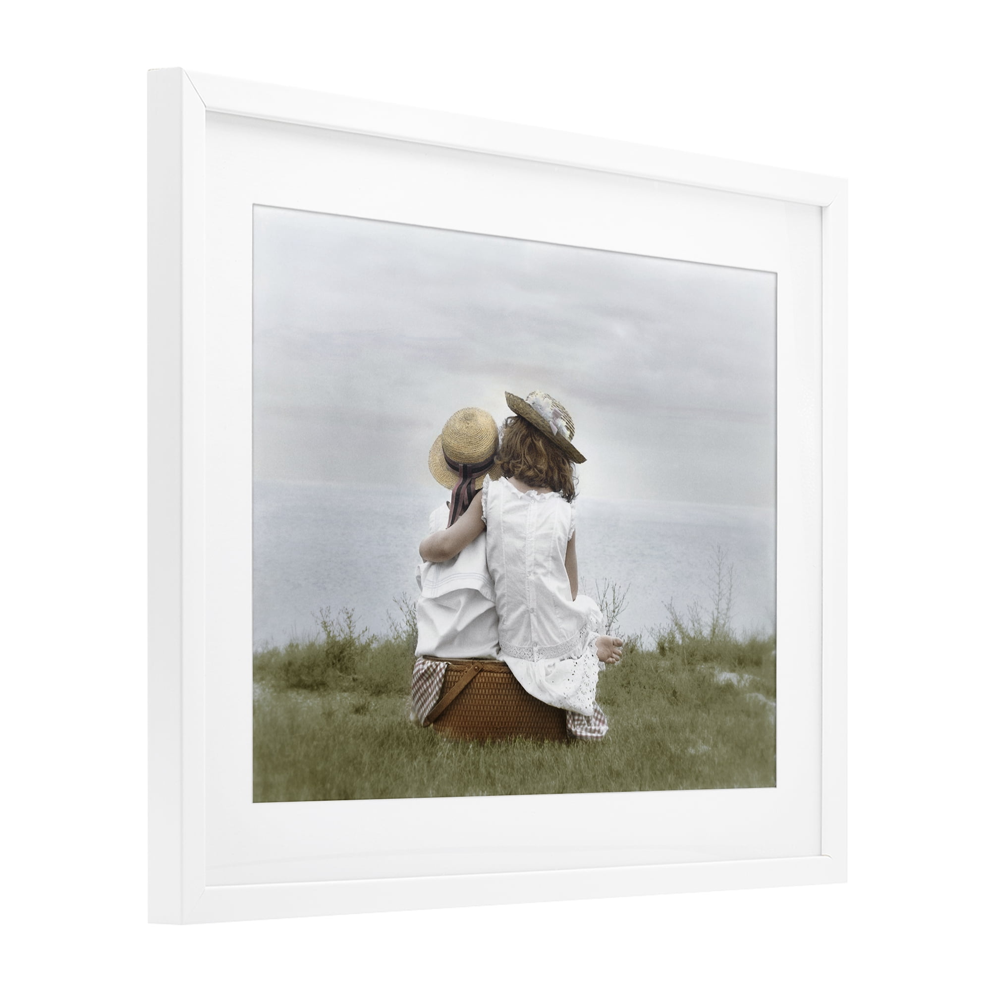 Stupell Industries Friends By The Ocean White Framed Print Under Glass, design by Kendra Dew