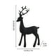 thumbnail image 3 of Deer Ornaments Set, 2pcs Resin Reindeer Sculpture Decor, Gold Modern Deer Statue Pair for Home Office Living Room Table Centerpiece Gift, 3 of 9