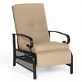 thumbnail image 6 of SUNCROWN Outdoor Recliner Patio Adjustable Lounge Chair with Brown Thick Cushion, 6 of 9