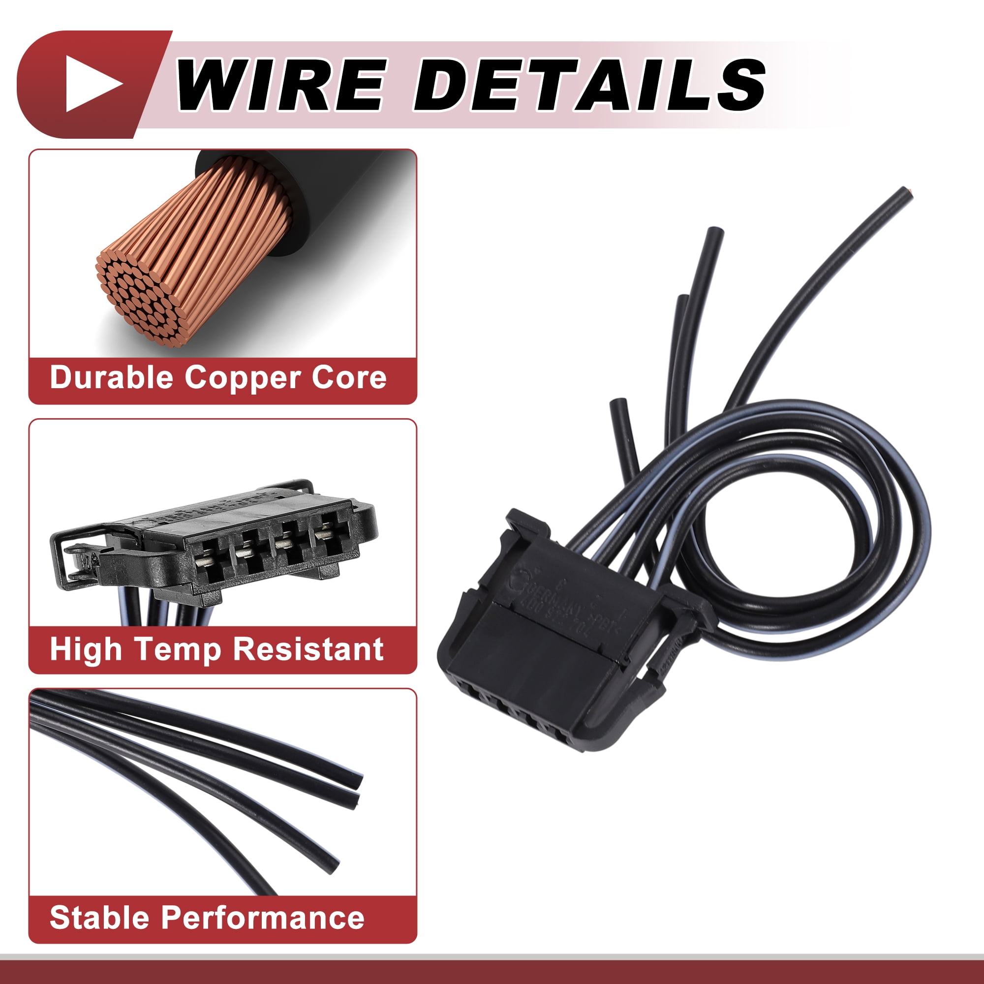 Unique Bargains Light Socket Wiring for Volkswagen Tiguan 5N Halogen Lamp Left