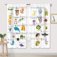 thumbnail image 2 of Boys Construction Curtains 42Wx63L Inch Rod Pocket Cartoon Tractor Truck for Kids Bedroom Decor Bulldozer Child Nursery Toddler Excavator Art Printed Playroom Living Room Window Drapes 2 Panel, 2 of 5