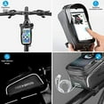 thumbnail image 6 of Bike Phone Front Frame Bag Bicycle Bag Waterproof Bike Phone Mount Top Tube Bag Bike Phone Case Holder Accessories Cycling Pouch Compatible with iPhone 11 XS Max XR Fit 6.5&amp;rdquo;, 6 of 10