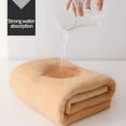 thumbnail image 4 of Pompotops 1 Pack Hand Towels - Quick Drying - Microfiber Coral Velvet Highly Absorbent Towels - Multipurpose Hotel Bathroom Hand Towel 13 X 29 Inches, Brown, 4 of 8