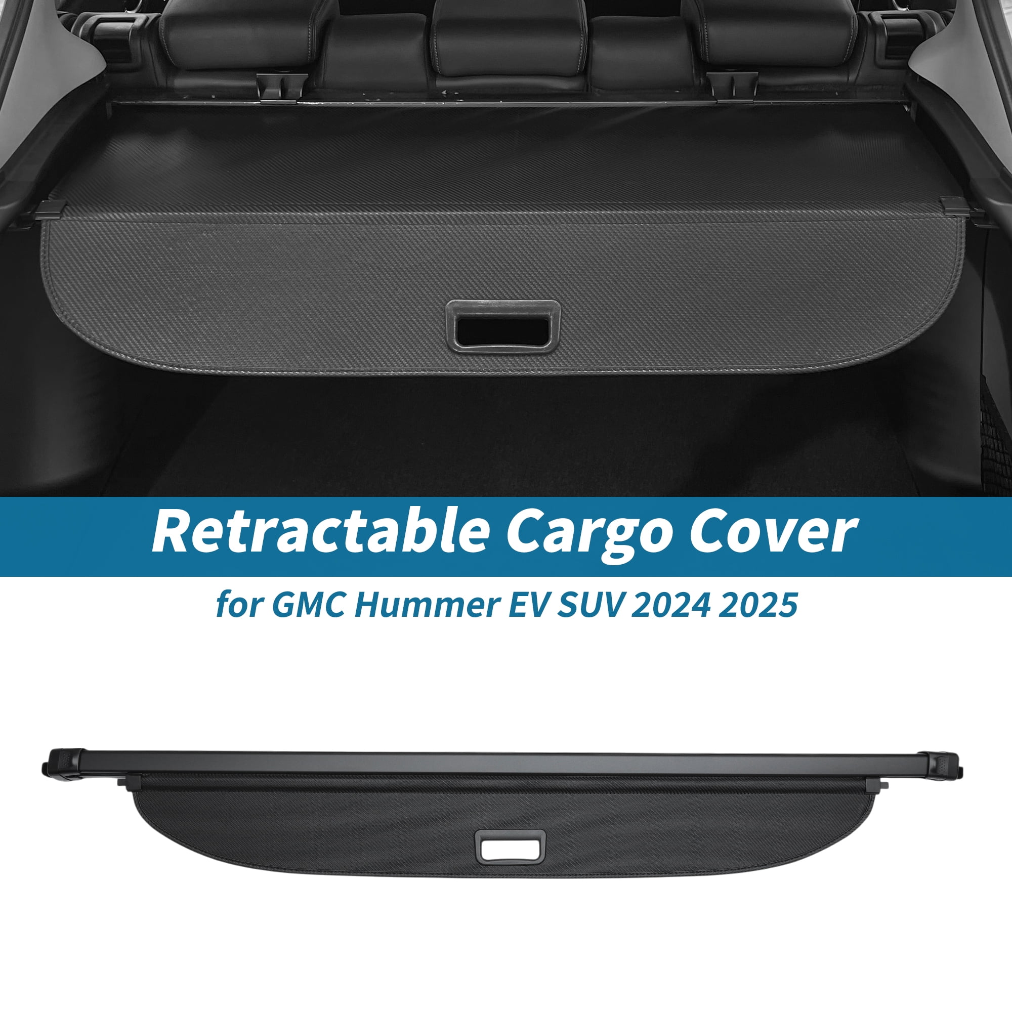 Unique Bargains Retractable Cargo Cover for GMC for Hummer EV Rear Trunk Luggage