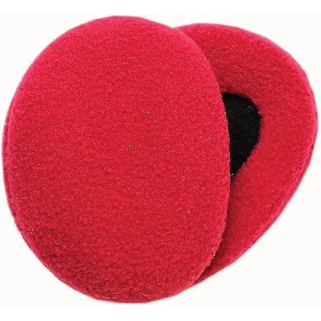 Orejeras de polar Yashi sin banda Con Thinsulate Color Rojo Tamaño Grande