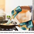 thumbnail image 4 of Teal Gold Marble Pattern Shower Curtain OneSize ,Bathroom Decorative Shower Curtains Set with 12 Hooks,Modern Waterproof Washable Shower Curtain, 4 of 7