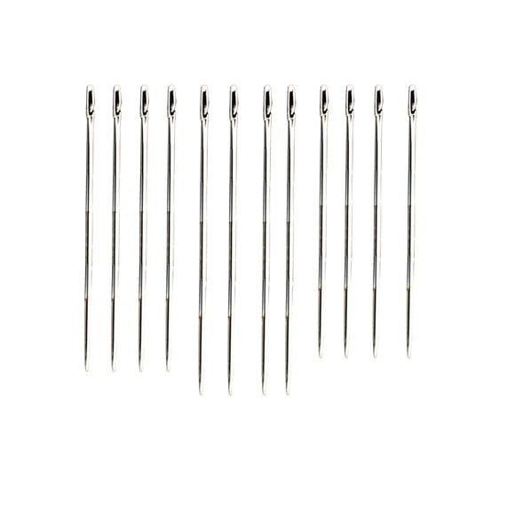 Wosthever Agujas de coser a mano, cola dorada, colgante lateral, doble agujero, cosas similares a agujas, herramientas de costura con agujero Artesanía Tipo 2